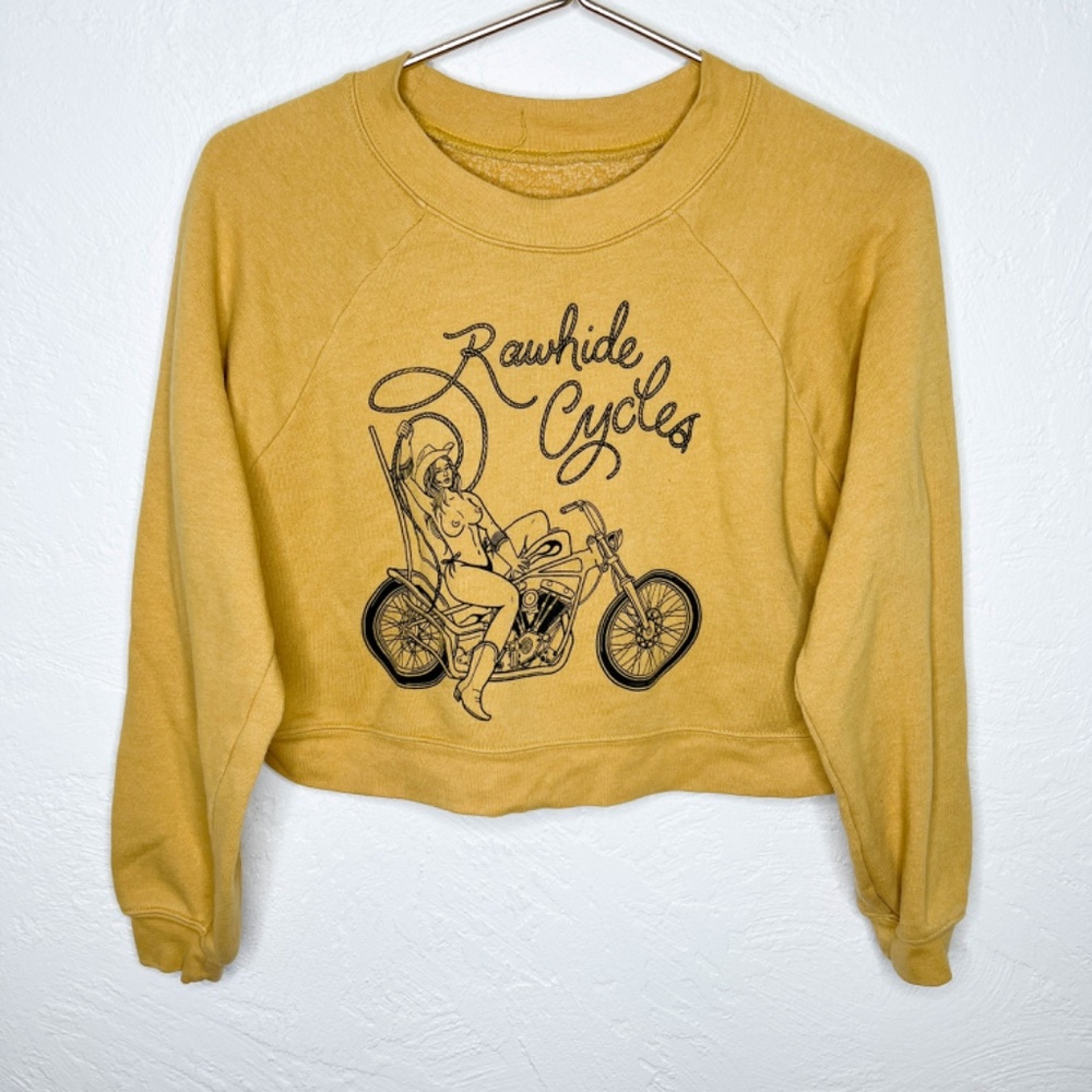 Rawhide Cycles | Rawhide Rodeo Queen Crop Crewneck Medium - Picture 3 of 8